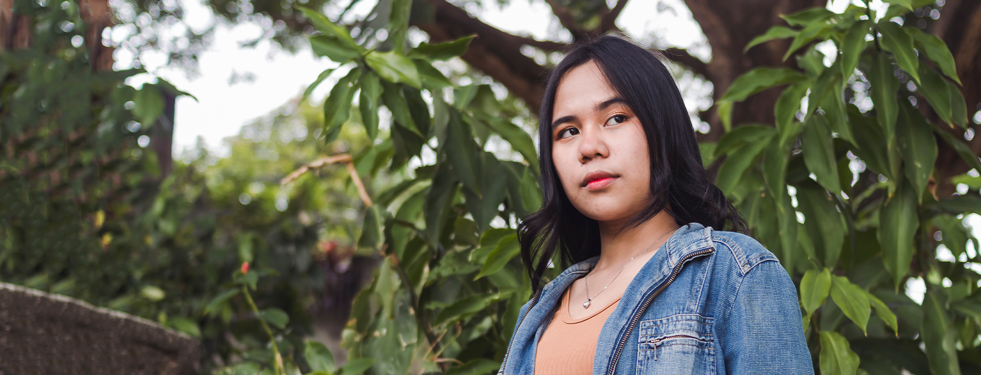 A woman thinking about the abortion pill